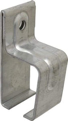 National Mfg. - 300 Lb Capacity, Galvanized, Single Box Rail Bracket - 2" Long, 4-1/2" High, 2-1/4" Wide - Benchmark Tooling