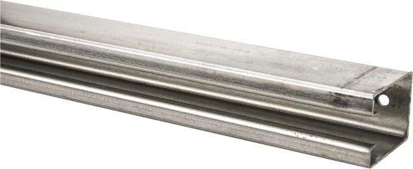 National Mfg. - 12 Ft Long, 450 Lb Capacity, Straight Boxrail - Galvanized, Series 5116 - Benchmark Tooling