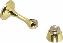 National Mfg. - 3" Projection Magnetic Door Holder - Door & Wall Mount, Brass Finish - Benchmark Tooling