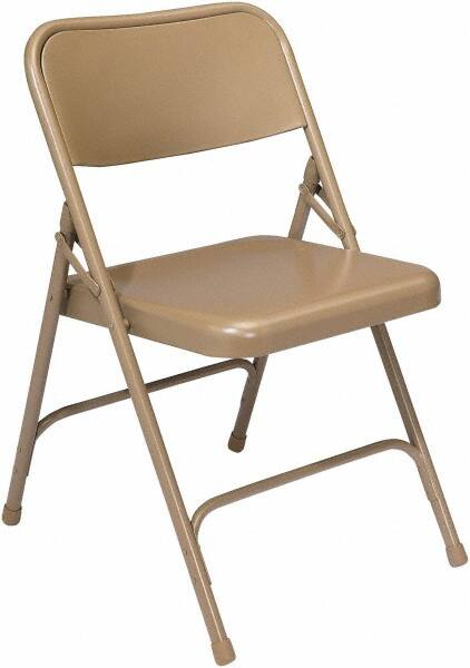 NPS - 18-1/4" Wide x 20-1/4" Deep x 29-1/2" High, Steel Standard Folding Chair - Beige - Benchmark Tooling