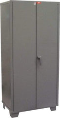 Jamco - 4 Shelf Locking Storage Cabinet - Steel, 60" Wide x 24" Deep x 78" High, Gray - Benchmark Tooling