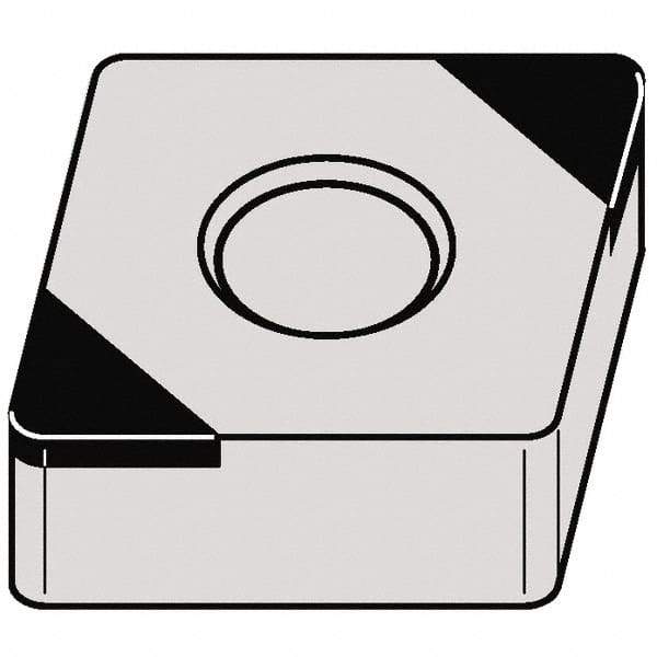 Kennametal - CNGA432 S0425 Grade KB1630 PCBN Turning Insert - 80° Diamond, 1/2" Inscr Circle, 3/16" Thick, 1/32" Corner Radius - Benchmark Tooling
