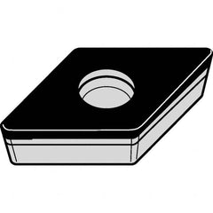 Kennametal - DCGW21.51 S0415 Grade KB1610 PCBN Turning Insert - 55° Diamond, 1/4" Inscr Circle, 3/32" Thick, 1/64" Corner Radius - Benchmark Tooling