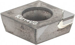 Kennametal - CPGW32.51 F Grade KD1400 Polycrystalline Diamond (PCD) Turning Insert - 80° Diamond, 3/8" Inscr Circle, 5/32" Thick, 1/64" Corner Radius - Benchmark Tooling