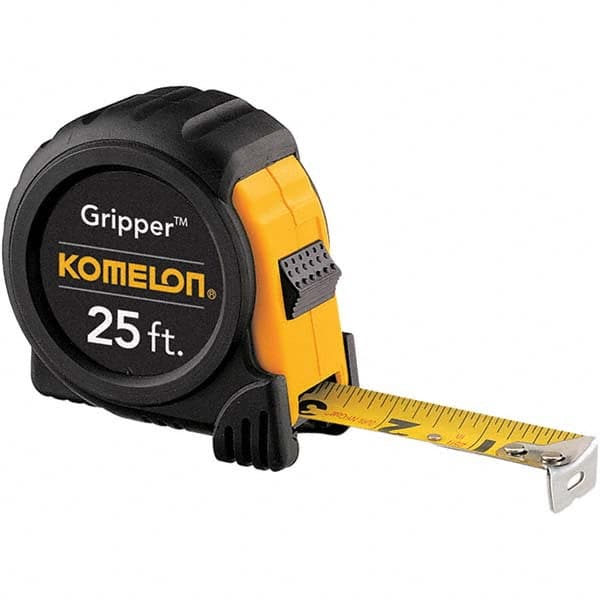 Komelon - 25' x 1" Yellow Blade Tape Measure - Benchmark Tooling