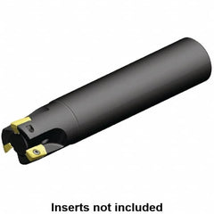 Kennametal - 16mm Cut Diam, 10.1mm Max Depth of Cut, 16mm Shank Diam, 170mm OAL, Indexable Square Shoulder End Mill - EC10.., EP10.. Inserts, Cylindrical Shank, 0° Lead Angle, Through Coolant - Benchmark Tooling