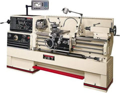 Jet - 14" Swing, 40" Between Centers, 230 Volt, Triple Phase Engine Lathe - 7MT Taper, 7-1/2 hp, 25 to 1,800 RPM, 3-1/8" Bore Diam, 40" Deep x 47" High x 97-1/2" Long - Benchmark Tooling