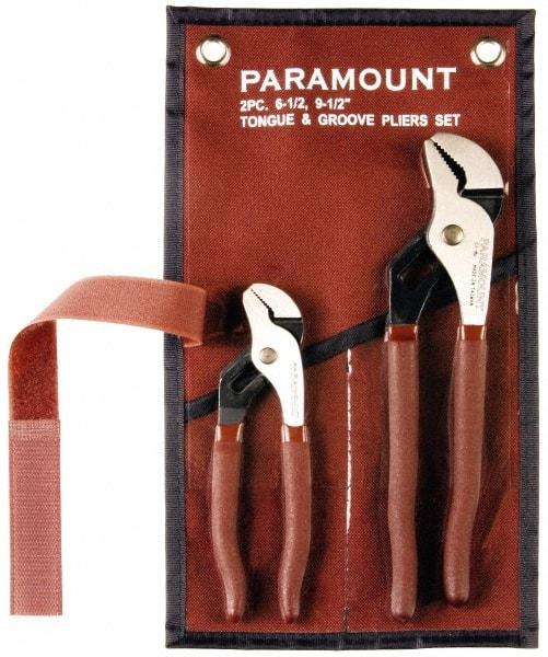 Paramount - 2 Piece Tongue & Groove Plier Set - Comes in Canvas Roll - Benchmark Tooling