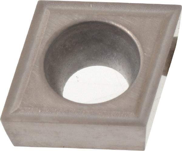 Kyocera - CCGT32.50.5 Grade TN60 Cermet Turning Insert - TiCN/NbC Finish, 80° Diamond, 3/8" Inscr Circle, 5/32" Thick, 0.0079" Corner Radius - Benchmark Tooling