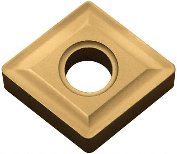 Kyocera - CNGA432 Grade TN60 Cermet Turning Insert - TiCN/NbC Finish, 80° Diamond, 1/2" Inscr Circle, 3/16" Thick, 1/32" Corner Radius - Benchmark Tooling