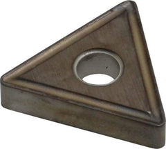 Kyocera - TNMG322 Grade TN60 Cermet Turning Insert - TiCN/NbC Finish, 60° Triangle, 3/8" Inscr Circle, 1/8" Thick, 1/32" Corner Radius - Benchmark Tooling