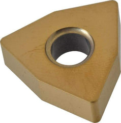 Kyocera - WNGA432 T00625AA Grade A66N Ceramic Turning Insert - Al2O3/TiC/TiN Finish, 80° Trigon, 1/2" Inscr Circle, 3/16" Thick, 1/32" Corner Radius - Benchmark Tooling