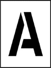 NMC - A to Z Letter Set Stencil - 8 Inch High x 8 Inch Wide Character x 0.06 Inch Thick, Polyethylene, English - Benchmark Tooling