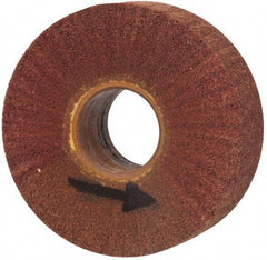 Brite Star - 6" Diam 220 Grit Aluminum Oxide Unmounted Flap Wheel - 2" Hole, 2" Wide, Density 7, Coated, Grade Very Fine, 3,400 Max RPM - Benchmark Tooling