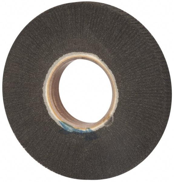 Brite Star - 8" Diam 220 Grit Silicon Carbide Unmounted Flap Wheel - 3" Hole, 1" Wide, Density 7, Coated, Grade Very Fine, 3,200 Max RPM - Benchmark Tooling