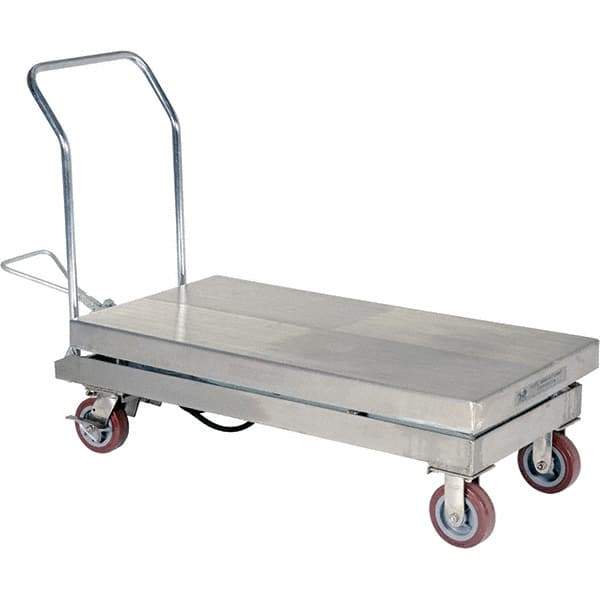 Vestil - 2,000 Lb Capacity Hydraulic Scissor Lift - 15" to 39" Lift Height, 47" Platform Length x 24" Platform Width - Benchmark Tooling