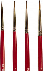 Wooster Brush - #2 Sable Artist's Paint Brush - 1/8" Wide, 21/64" Bristle Length, 5-3/4" Plastic Handle - Benchmark Tooling