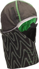 MSA - Universal Size, Black/Gray/Green, Underneath Hard Hat Winter Liner - Long Neck with Detachable Bottom Length, 3 Layer - Benchmark Tooling