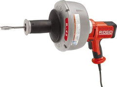 Ridgid - Electric Battery Drain Cleaning Machine - For 3/4" to 2-1/2" Pipe, 25' Cable - Benchmark Tooling