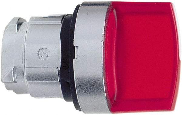 Schneider Electric - 22mm Mount Hole, 2 Position, Handle Operated, Selector Switch - Red, Maintained (MA), Illuminated, Shock, Vibration and Water Resistant - Benchmark Tooling