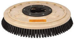 PRO-SOURCE - 17" Diam Scrubbing Brush - 15" Machine, 1-1/2" Trim Length, Black Pad, Polypropylene - Benchmark Tooling