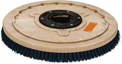 PRO-SOURCE - 20" Diam Scrubbing Brush - 20" Machine, 1-1/2" Trim Length, Blue Pad, Silicone Carbide & Nylon - Benchmark Tooling