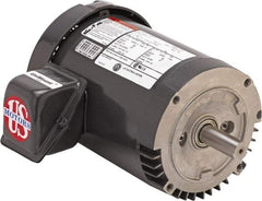 US Motors - 5 hp, TEFC Enclosure, No Thermal Protection, 3,515 RPM, 208-230/460 Volt, 60 Hz, Three Phase Premium Efficient Motor - Size 184 Frame, C-Face Mount, 1 Speed, Double Shielded Ball Bearings, 13.6-12.1/6.1 Full Load Amps, F Class Insulation - Benchmark Tooling