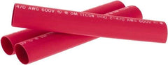 3M - 9" Long, 4:1, Polyolefin Heat Shrink Electrical Tubing - Red - Benchmark Tooling