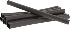 3M - 6" Long, 3:1, Polyolefin Heat Shrink Electrical Tubing - Black - Benchmark Tooling