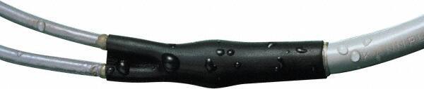 3M - 6" Long, 3:1, Polyolefin Heat Shrink Electrical Tubing - Black - Benchmark Tooling