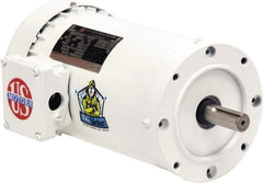 US Motors - 1 hp, TEFC Enclosure, No Thermal Protection, 1,725 RPM, 208-230/460 Volt, 60 Hz, Three Phase Premium Efficient Motor - Size 143 Frame, C-Face Mount, 1 Speed, Double Sealed Ball Bearings, 3.4-3.3/1.7 Full Load Amps, F Class Insulation - Benchmark Tooling
