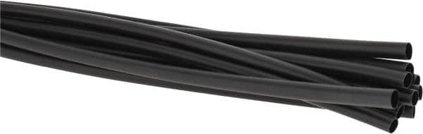 3M - 48" Long, 2:1, Polyolefin Heat Shrink Electrical Tubing - Black - Benchmark Tooling