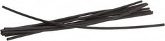 3M - 6" Long, 2:1, Polyolefin Heat Shrink Electrical Tubing - Black - Benchmark Tooling