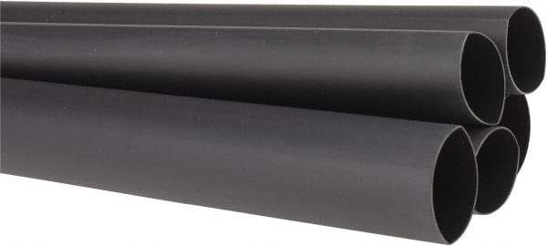3M - 48" Long, 2:1, Polyolefin Heat Shrink Electrical Tubing - Black - Benchmark Tooling