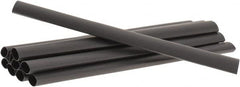 3M - 6" Long, 2:1, Polyolefin Heat Shrink Electrical Tubing - Black - Benchmark Tooling