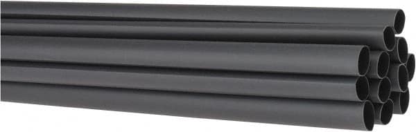 3M - 48" Long, 2:1, Polyolefin Heat Shrink Electrical Tubing - Black - Benchmark Tooling