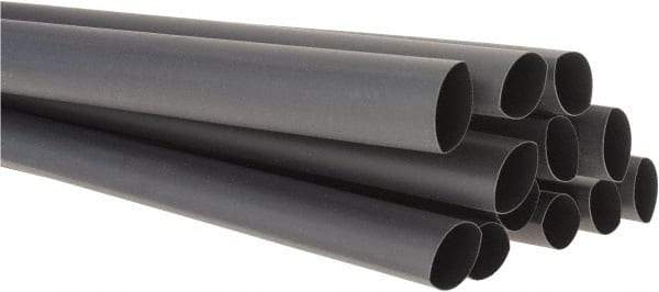 3M - 48" Long, 2:1, Polyolefin Heat Shrink Electrical Tubing - Black - Benchmark Tooling