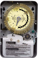 Intermatic - 24 hr with Day Skipper Indoor Analog Electromechanical Timer - 96 On/Off per Day, 480 VAC, 60 Hz, - Benchmark Tooling