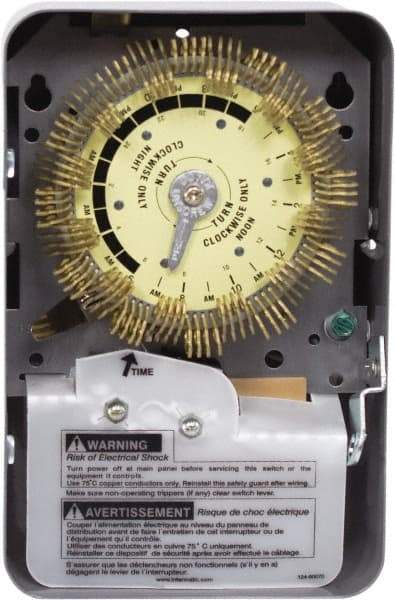 Intermatic - 24 hr Indoor Analog Electromechanical Timer - 48 On/Off, 120/208 to 277/480 VAC, 60 Hz, - Benchmark Tooling