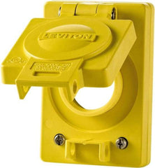 Leviton - 1 Gang, (0) Knockouts, PVC Rectangle Ceiling Box - 4" Overall Height x 4" Overall Width - Benchmark Tooling