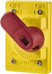 Leviton - Electrical Outlet Box Valox Switch Cover - Includes Manual Motor Starters - Benchmark Tooling