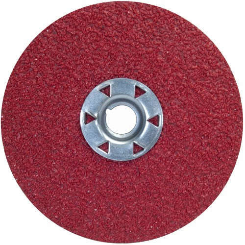 ‎7″ × 5/8″-11 Red Heat F981 Fiber Disc 50 Grit Ceramic Alumina - Benchmark Tooling