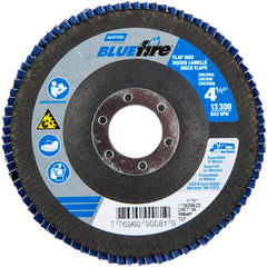 ‎4-1/2 × 7/8″ BlueFire Fiberglass HD Flat Flap Disc Type 27 P36 Grit R884P1 Zirconia Alumina - Benchmark Tooling