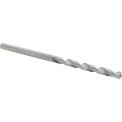 Guhring - 2.9mm 118° Solid Carbide Jobber Drill - Bright Finish, Right Hand Cut, Spiral Flute, Straight Shank, 61mm OAL, Faceted Point - Benchmark Tooling
