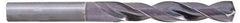 Accupro - 20mm 140° Solid Carbide Jobber Drill - AlTiN Finish, Right Hand Cut, Spiral Flute, Straight Shank, 178mm OAL, Standard Point - Benchmark Tooling