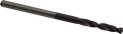 Accupro - 4mm 140° Solid Carbide Jobber Drill - AlTiN Finish, Right Hand Cut, Spiral Flute, Straight Shank, 72mm OAL, Standard Point - Benchmark Tooling