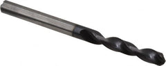 Accupro - 6mm 140° Solid Carbide Jobber Drill - AlTiN Finish, Right Hand Cut, Spiral Flute, Straight Shank, 82mm OAL, Standard Point - Benchmark Tooling