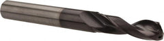 Accupro - 9/32", 140° Point, Spiral Flute, Solid Carbide Taper Length Drill Bit - AlTiN Finish, 2.461" Flute Length, 4.567" OAL, Series ACCUPRO - Benchmark Tooling