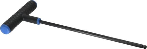 Eklind - 6mm Hex, T-Handle Cushion Grip, Ball End Hex Key - 9" OAL, Metric System of Measurement - Benchmark Tooling