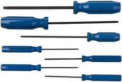 Eklind - 7 Piece, 1.3 to 5mm Ball End Hex Driver Set - Benchmark Tooling